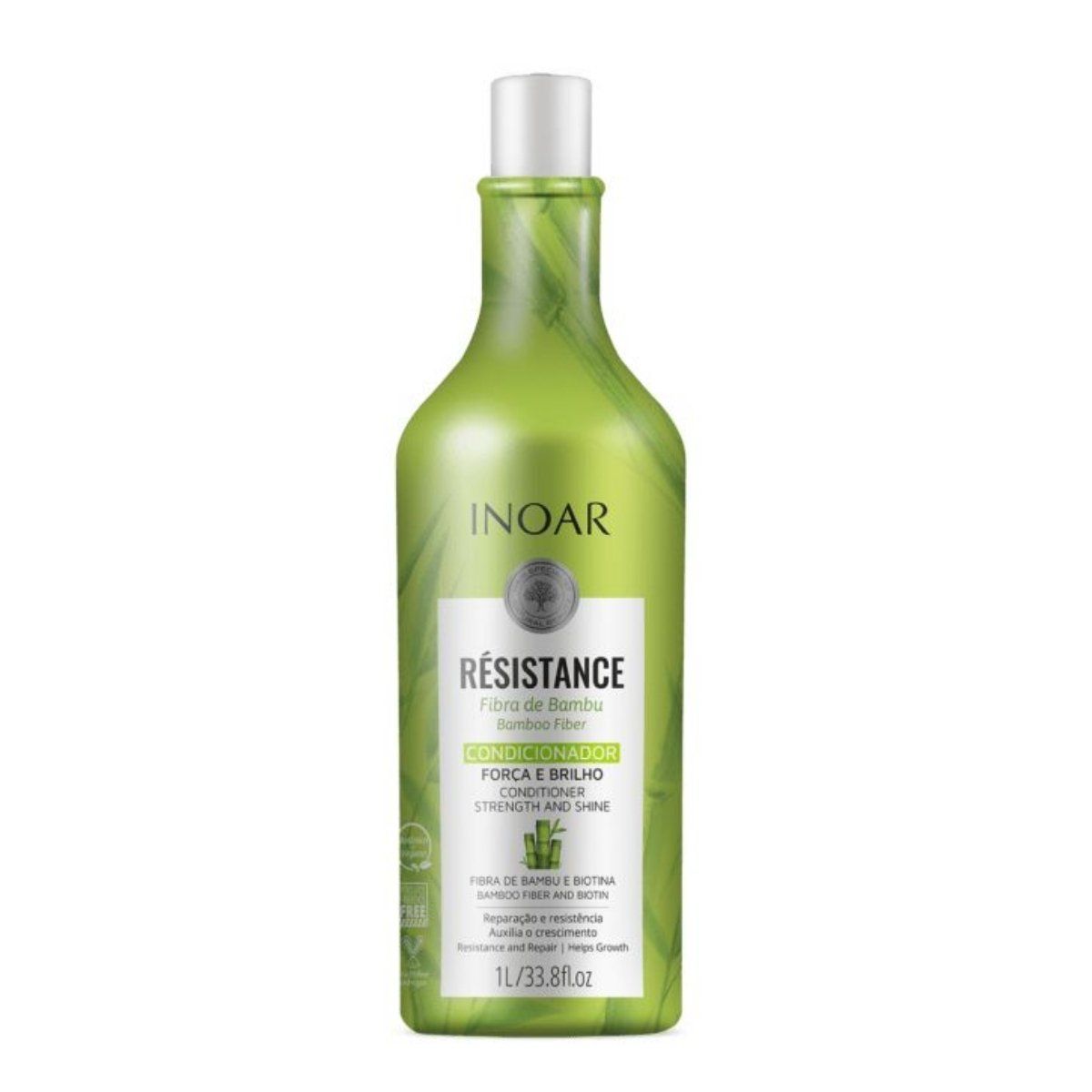 INOAR - Set Résistance Inoar Shampoo Y Acondicionador Fibra de Bambu 1LT