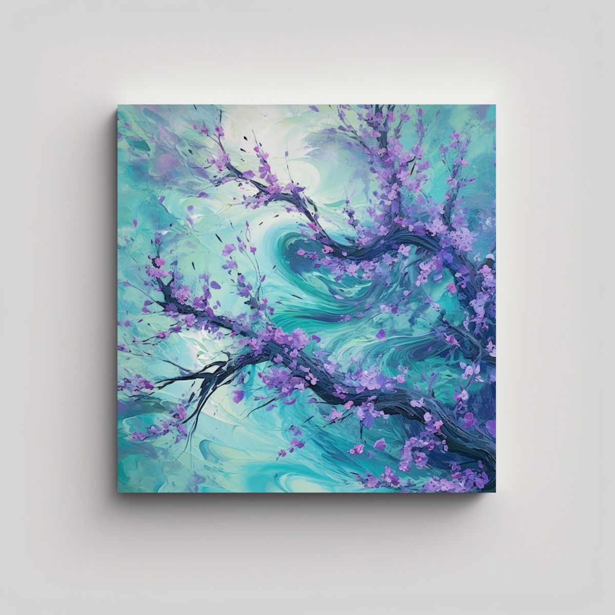 GENERICO - Pinturas Abstractas De La Naturaleza En Color 80x80 Cm