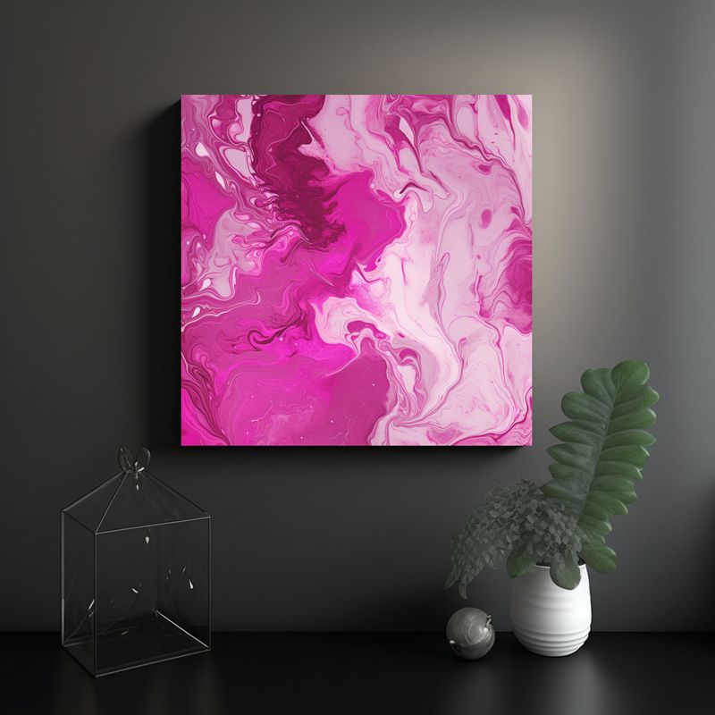GENERICO - Pinturas Decorativas De Mármol Magenta 80x80 Cm