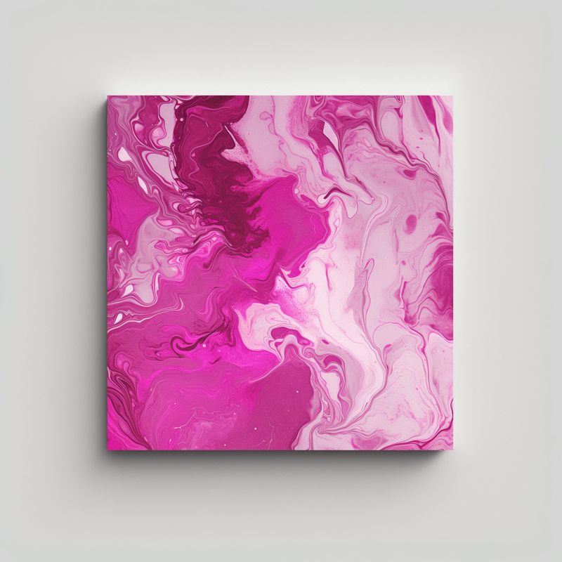 GENERICO - Pinturas Decorativas De Mármol Magenta 70x70 Cm