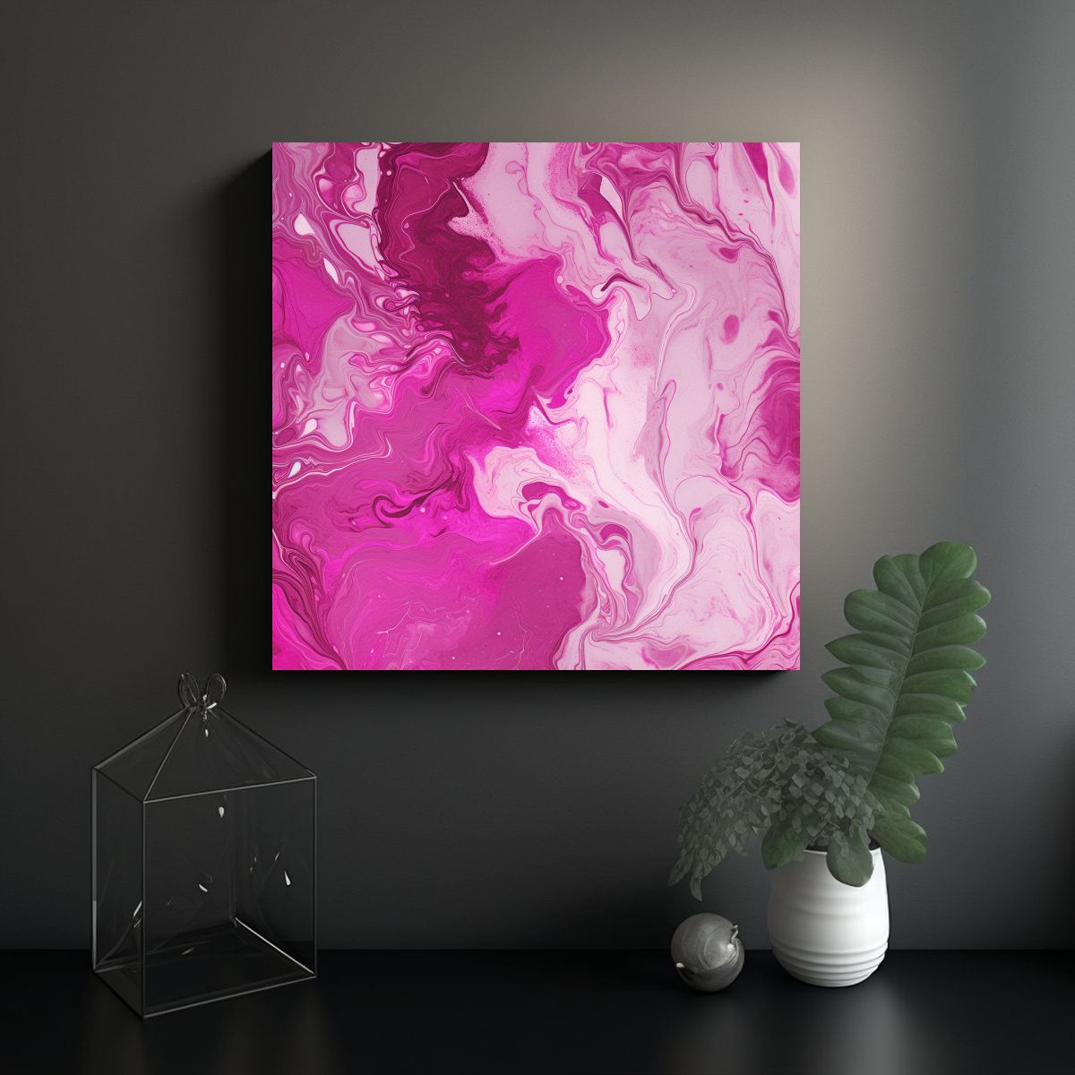 GENERICO - Pinturas Decorativas De Mármol Magenta 50x50 Cm