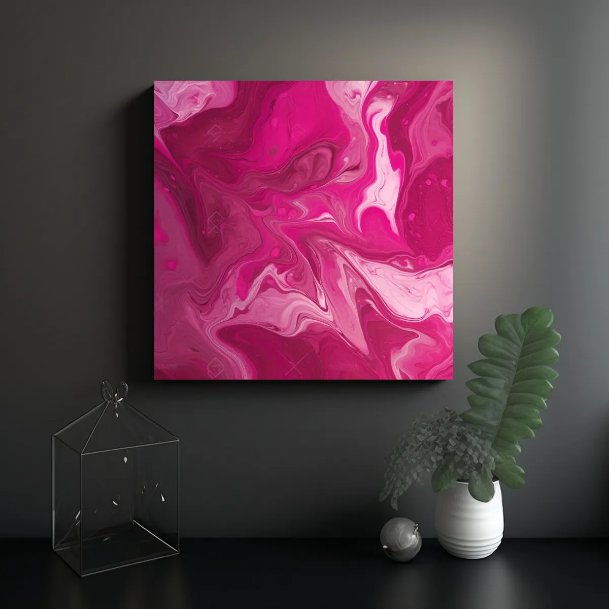GENERICO - Cuadro Inspirador: Composición Equilibrada En 60x60 Cm