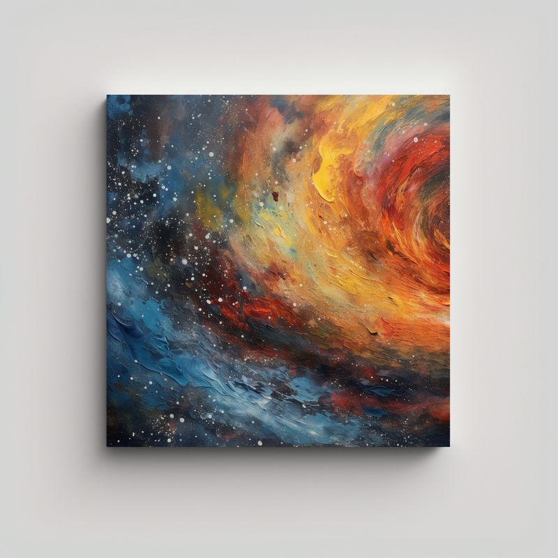 GENERICO - Pintura Abstracta Estética: Cuadro Creativo 60x60 Cm