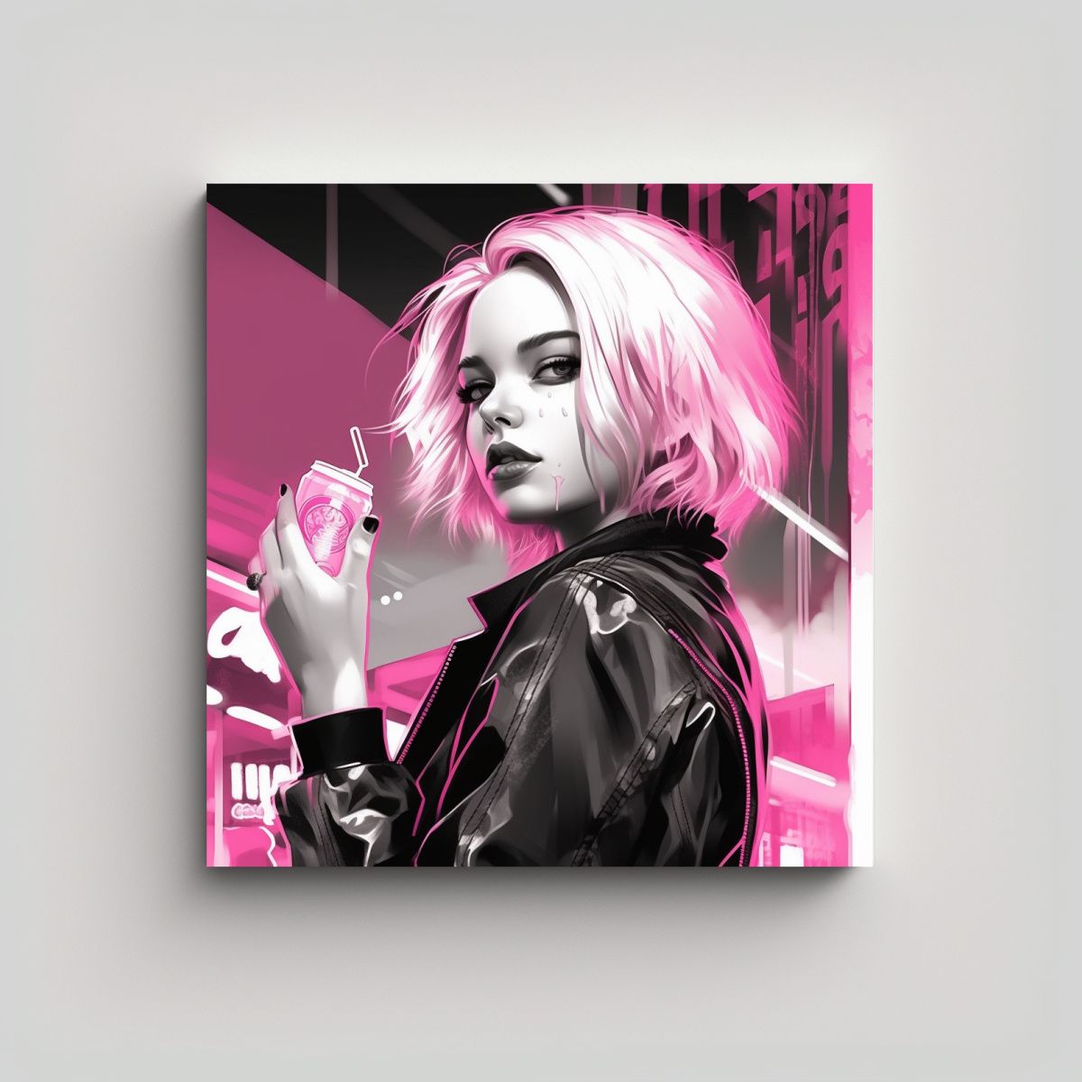 GENERICO - Pintura Vintage Vitalidad En Tonos 90x90 Cm