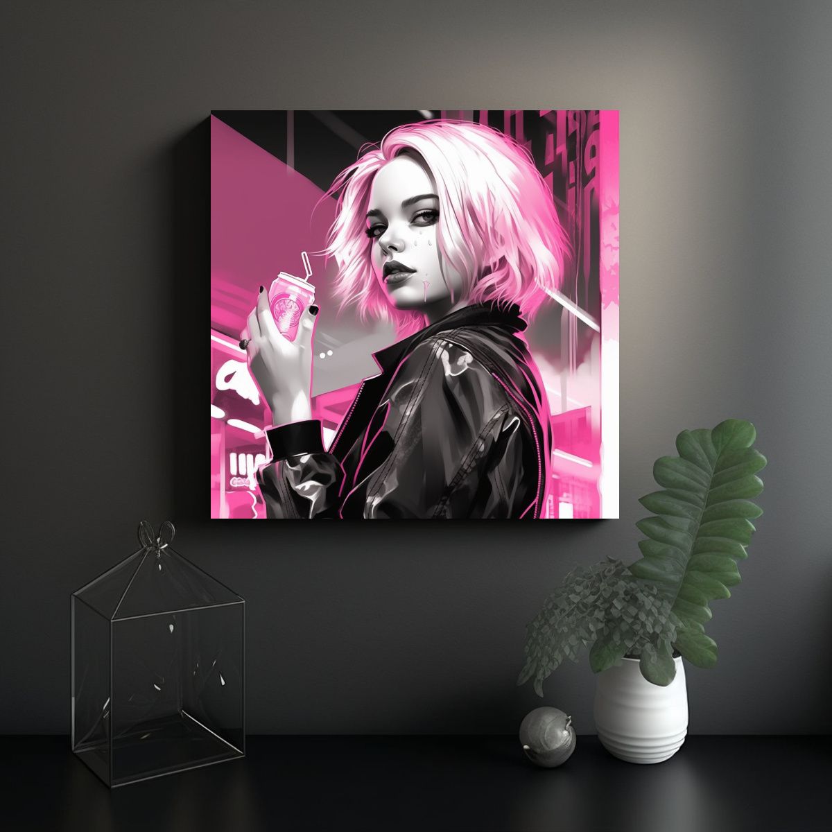 GENERICO - Pintura Vintage Vitalidad En Tonos 70x70 Cm