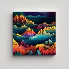 GENERICO - Pinturas Decorativas De Naturaleza Vibrante En 60x60 Cm