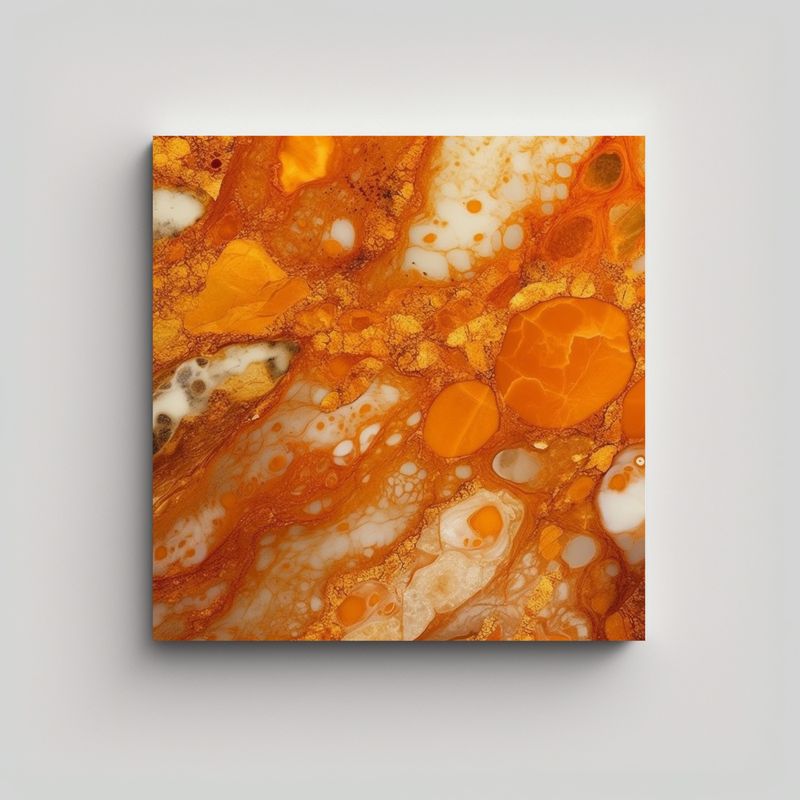 GENERICO - Cuadro Estilo Galería Con Textura De Mármol 30x30 Cm