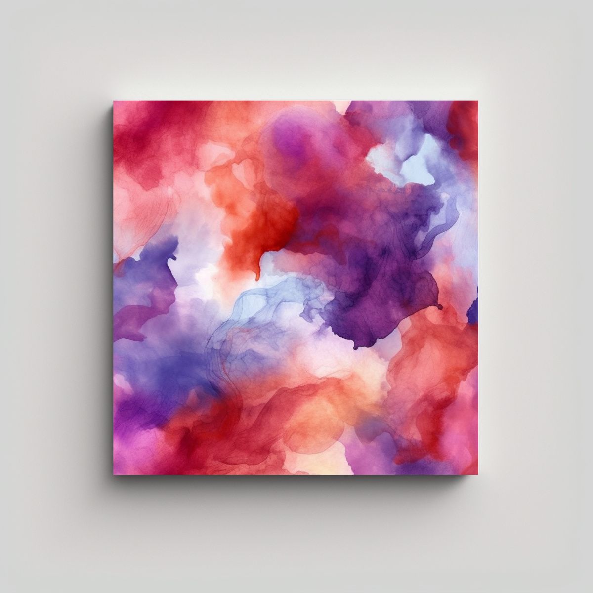 GENERICO - Fondo Acuarela Patrón Abstracto Naranja 80x80 Cm