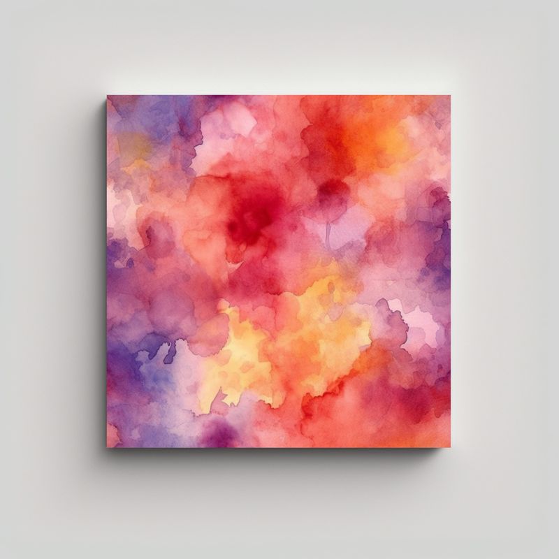 GENERICO - Patrón Acuarela Abstracto Con Profundidad 90x90 Cm