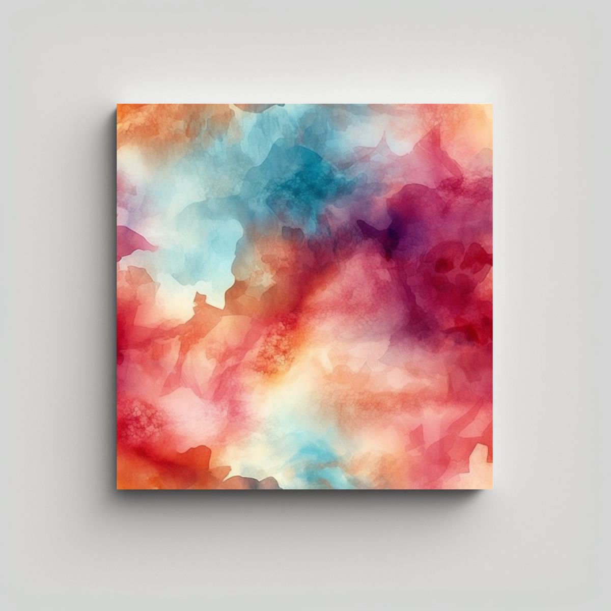 GENERICO - Fondo Abstracto Acuarela Con Naranja Y Amarillo 80x80 Cm