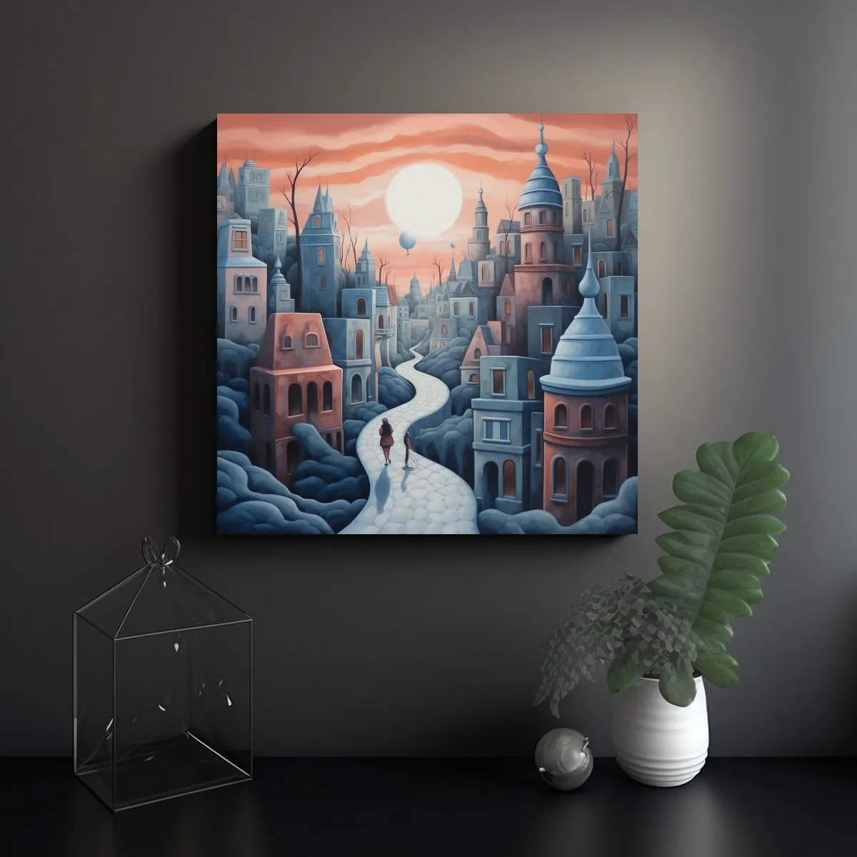 GENERICO - Pinturas Acrílicas De Sentido De La 90x90 Cm