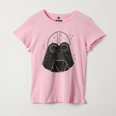 Imagen 1 del producto Polera Manga Corta Mujer Darth Vader Rosado
