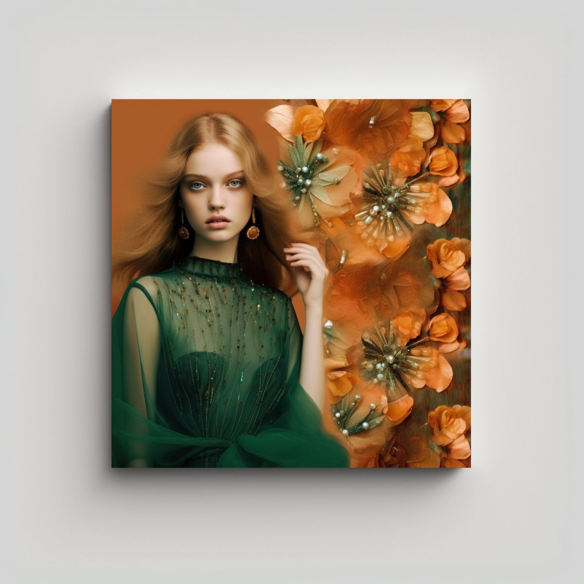 GENERICO - Cuadros De Arte: Verano En La Naturaleza Tonos 90x90 Cm