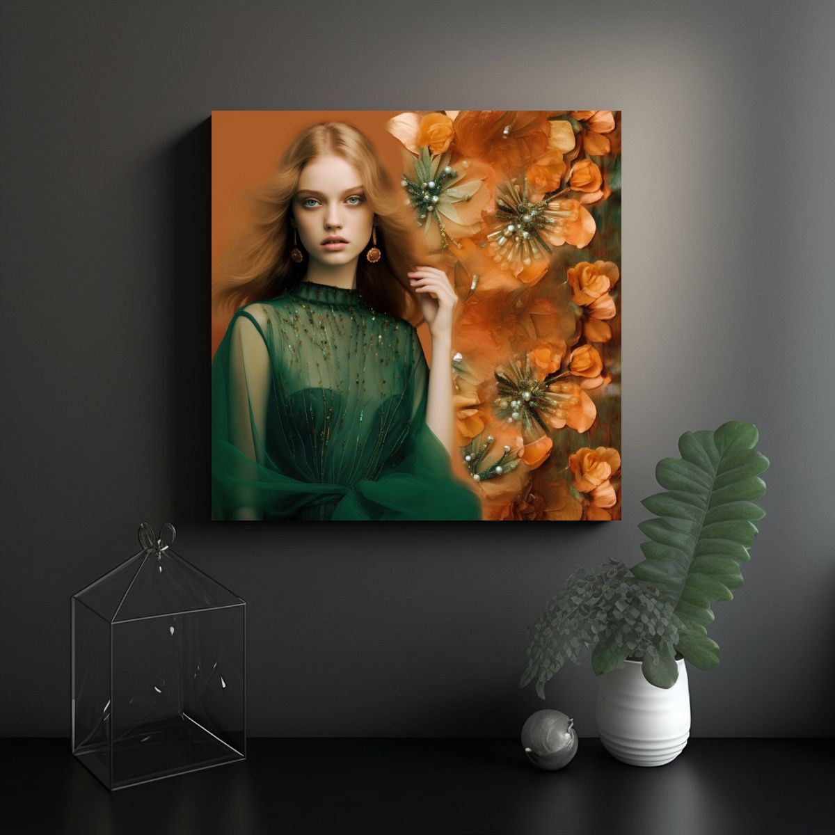 GENERICO - Cuadros De Arte: Verano En La Naturaleza Tonos 90x90 Cm