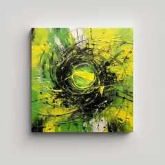 GENERICO - Pinturas Abstractas En Lienzo Con Relieve En 80x80 Cm