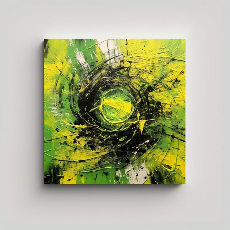 GENERICO - Pinturas Abstractas En Lienzo Con Relieve En 50x50 Cm