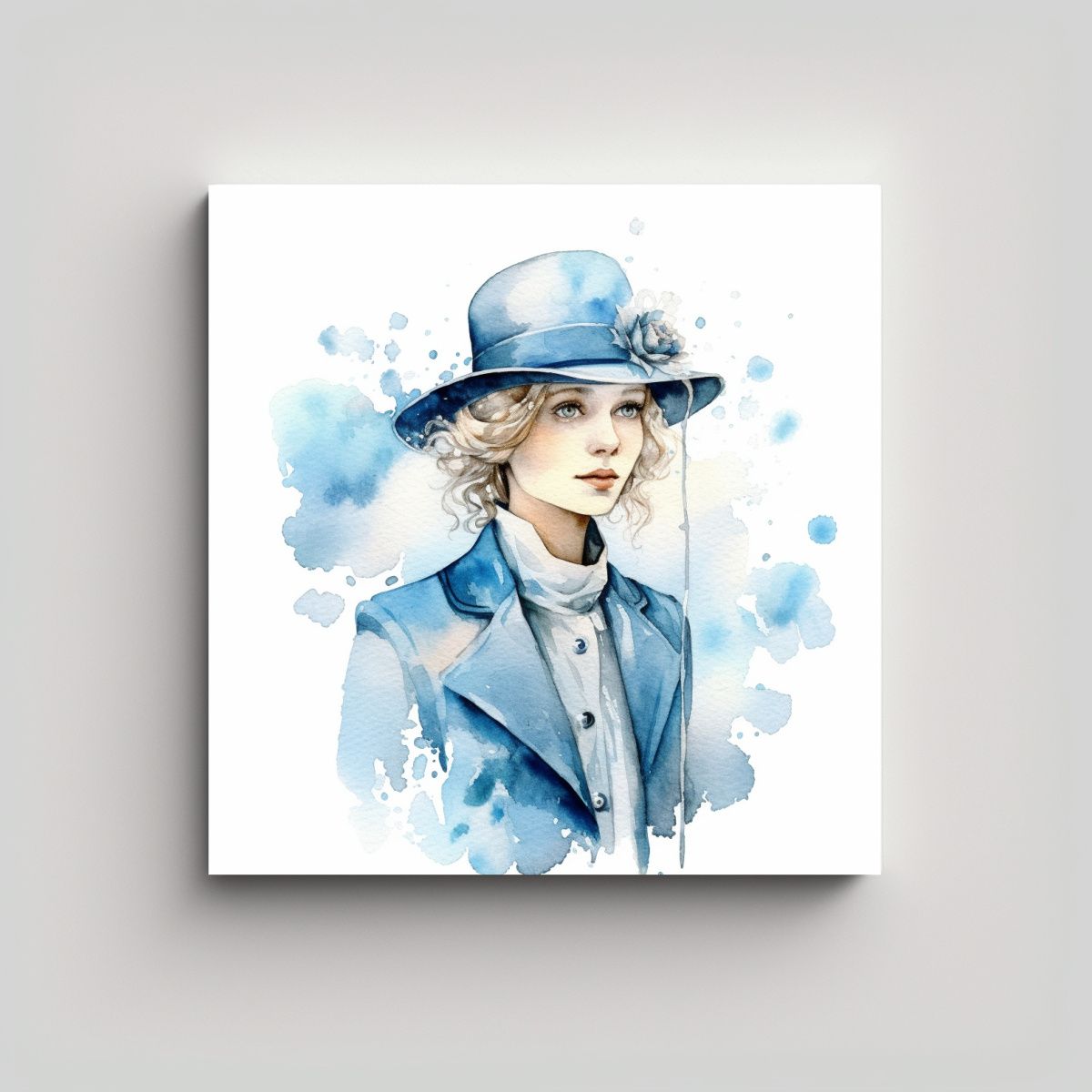 GENERICO - Cuadro Acuarela Infantil Estilo Fleur Delacour De 80x80 Cm