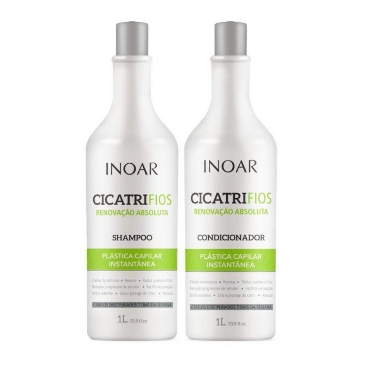 INOAR - Set Cicatrifios Inoar Shampoo Y Acondicionador Renovacion Absoluta 1LT
