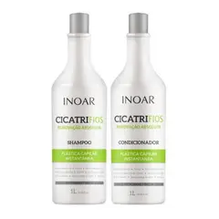 INOAR - Set Cicatrifios Shampoo Y Acondicionador Renovacion Absoluta 1LT
