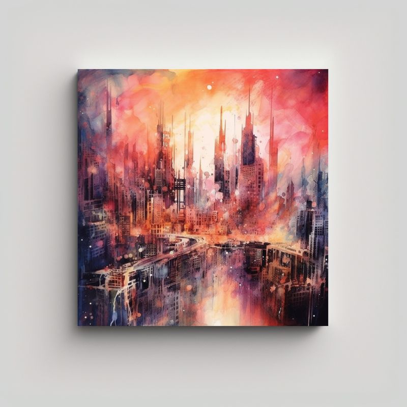 GENERICO - Cuadro Maestro: Mira El Mundo A Través Del Arte. 80x80 Cm