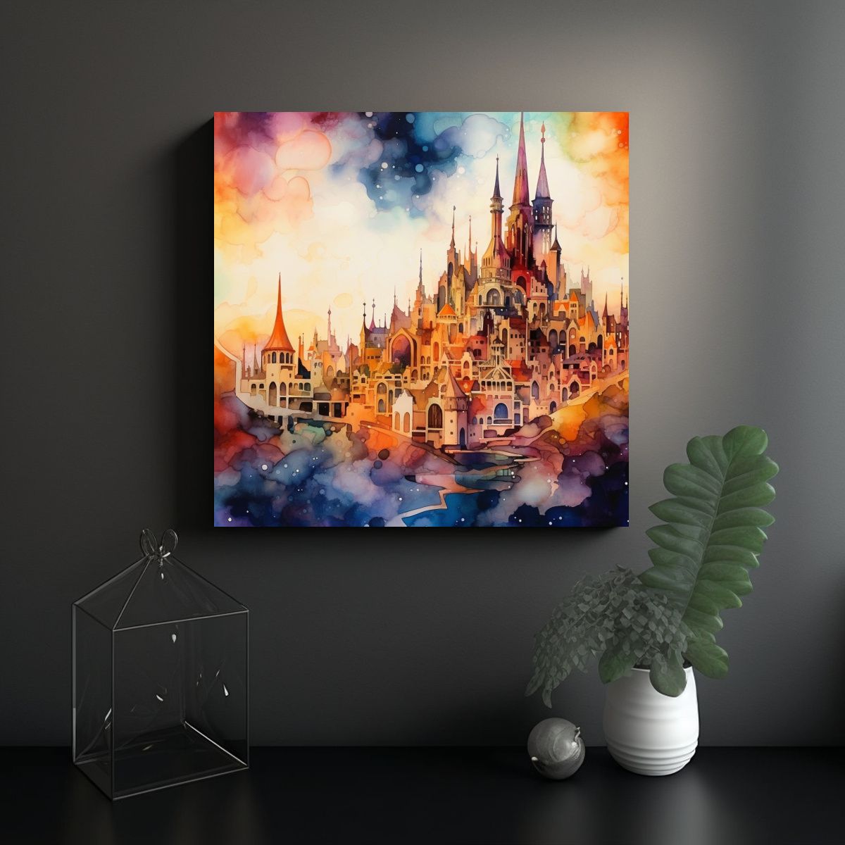 GENERICO - Pinturas Decorativas De Acuarela: Maestría En 70x70 Cm