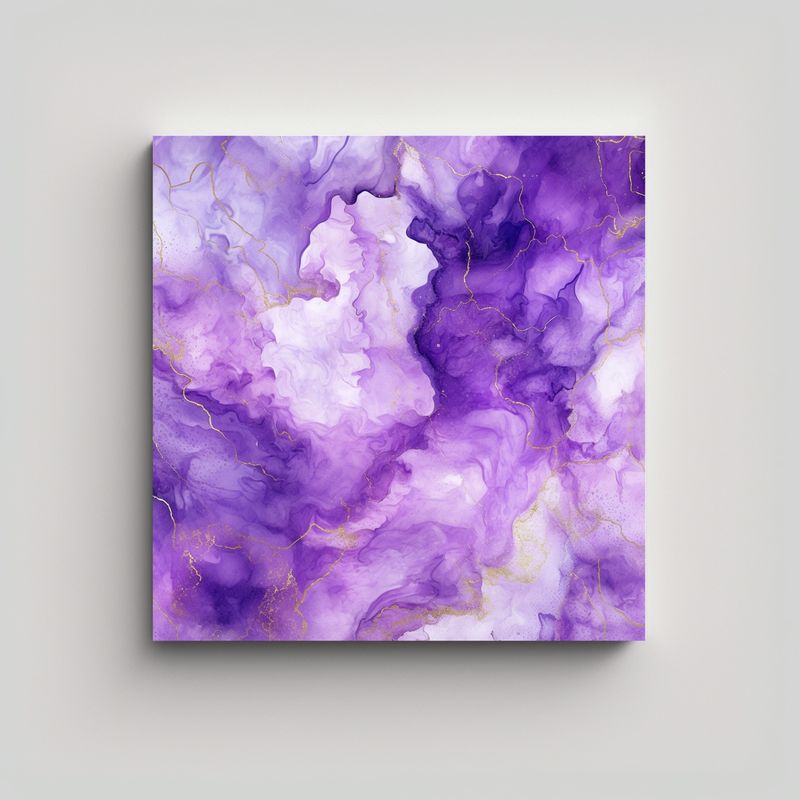 GENERICO - Pinturas Decorativas De Mármol Violeta De Alta 50x50 Cm