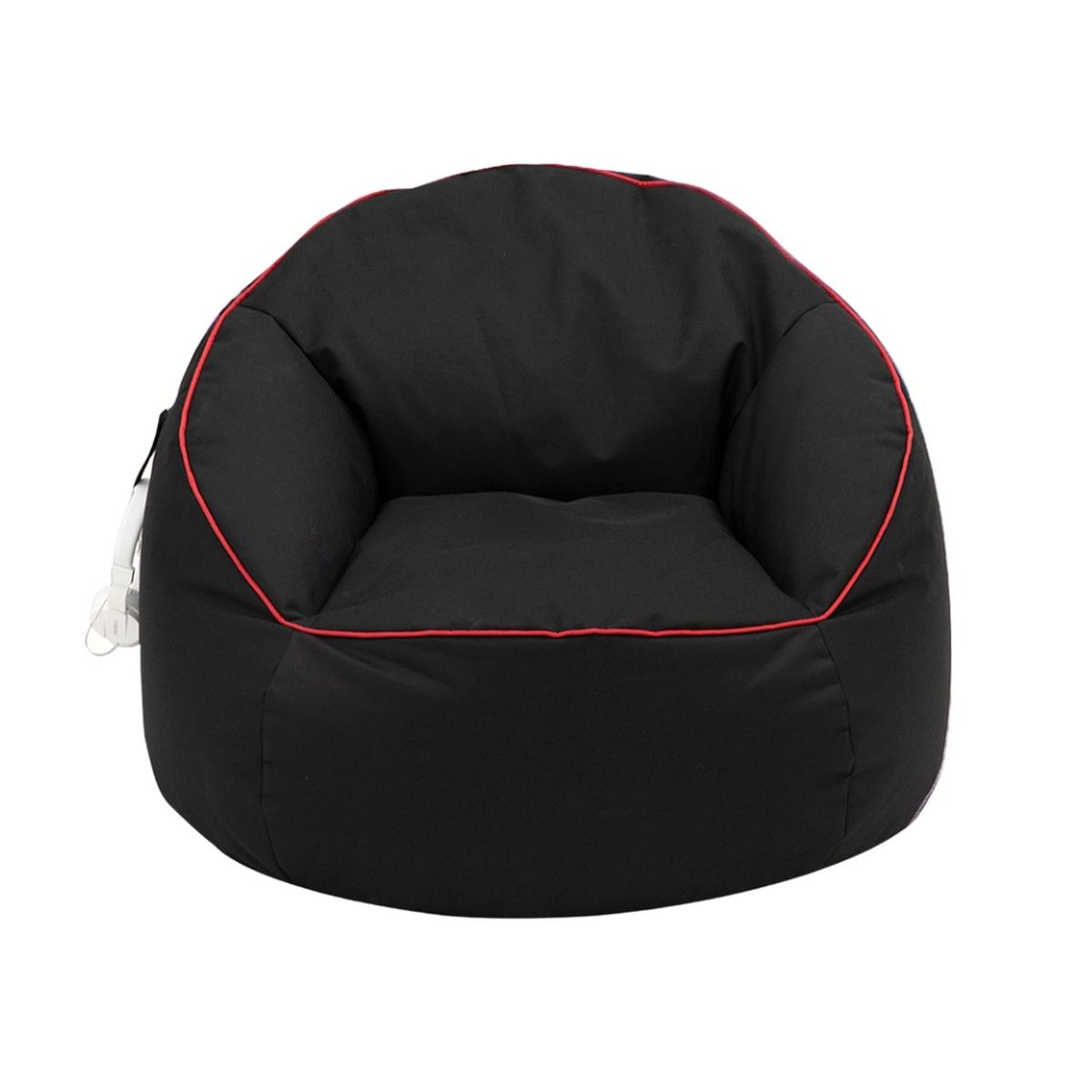 AUCKLAND OUTDOOR - Puff Pera Gamer Negro Tela Oxford 600D 92X92X64 Cm.