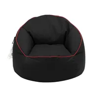 Puff Pera Gamer Negro Tela Oxford 600D 92X92X64 Cm.