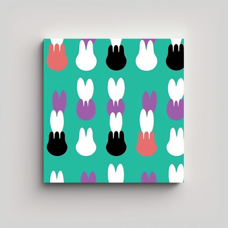 GENERICO - Cuadro Decorativo Con Motivo De Composición En 80x80 Cm