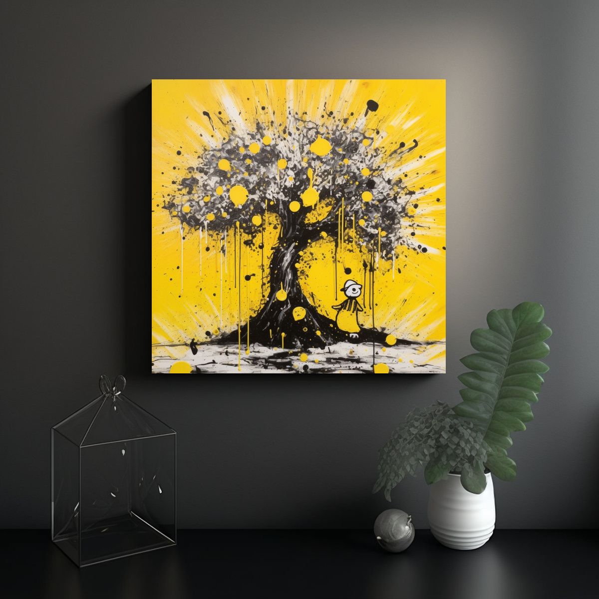 GENERICO - Pinturas Inspiradoras De Vida En Tela En Bastidor 60x60 Cm
