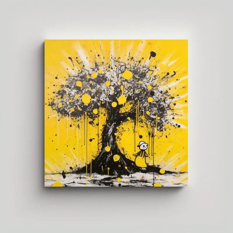 GENERICO - Pinturas Inspiradoras De Vida En Tela En Bastidor 70x70 Cm