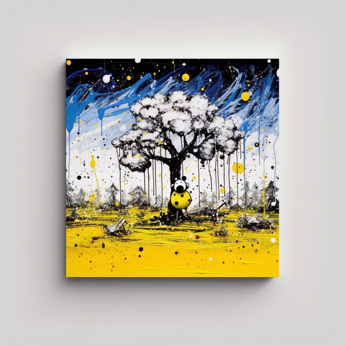 GENERICO - Cuadro Callejero Espectacular Del Artista Tom 90x90 Cm