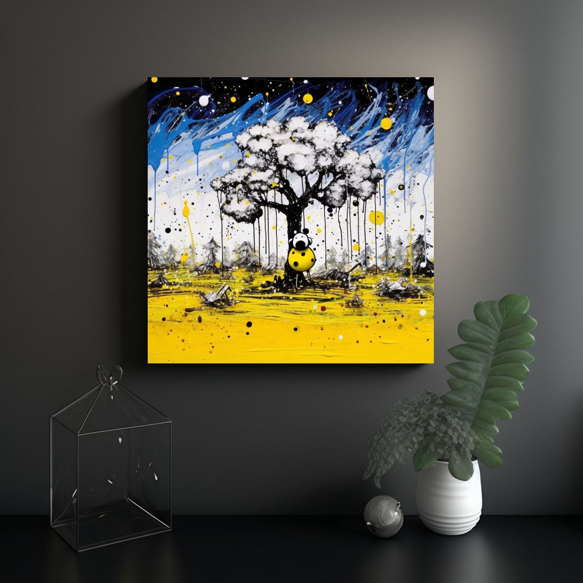 GENERICO - Cuadro Callejero Espectacular Del Artista Tom 90x90 Cm