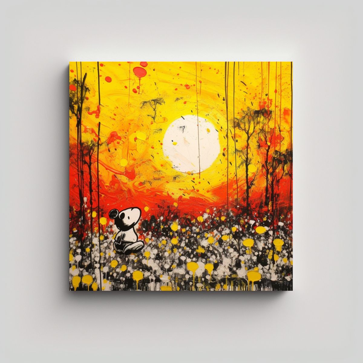 GENERICO - Cuadro Decorativo Impreso Al Amanecer Por Tom 80x80 Cm