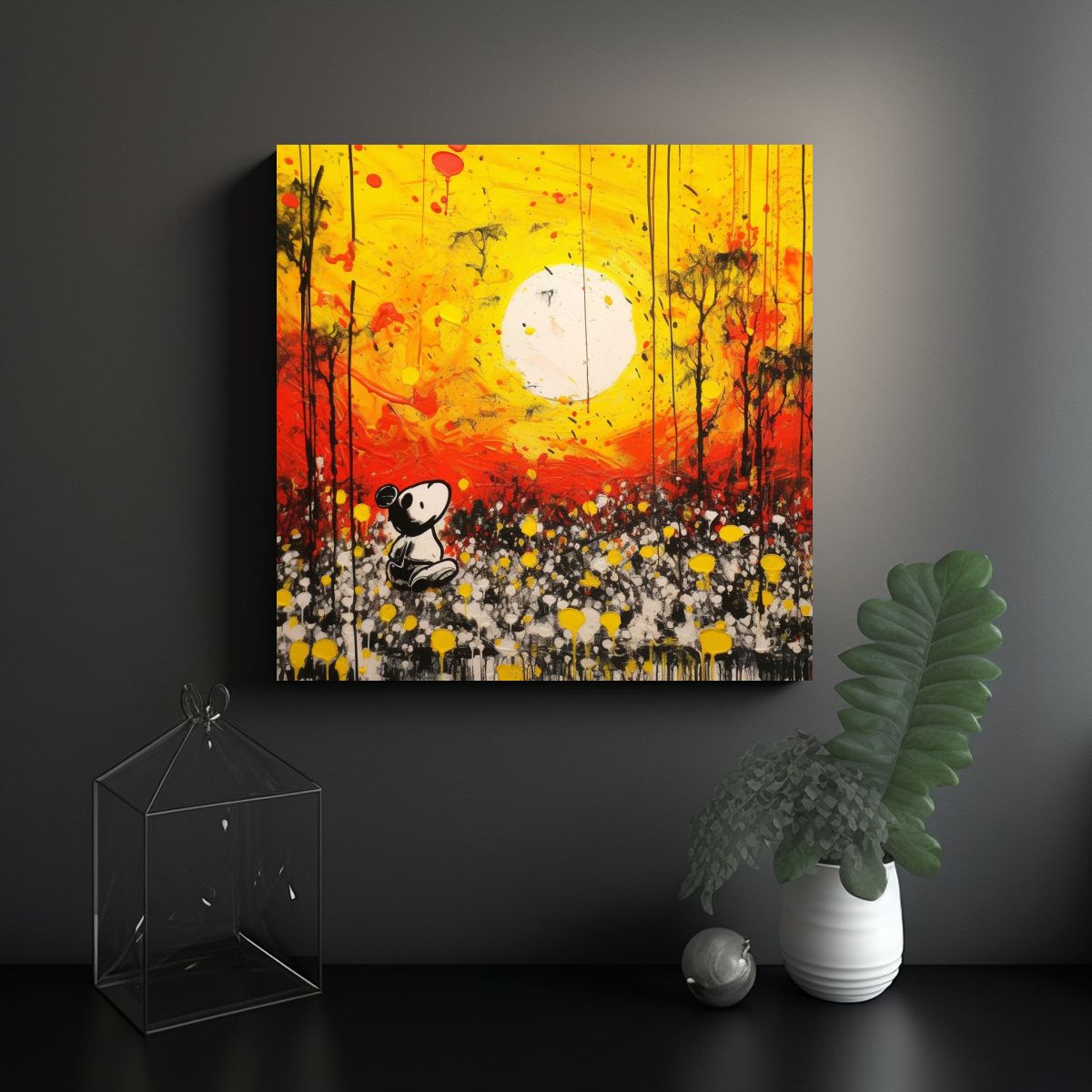 GENERICO - Cuadro Decorativo Impreso Al Amanecer Por Tom 90x90 Cm