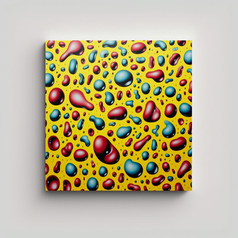 GENERICO - Pinturas Decorativas Inspiradas En Arte Impreso 70x70 Cm
