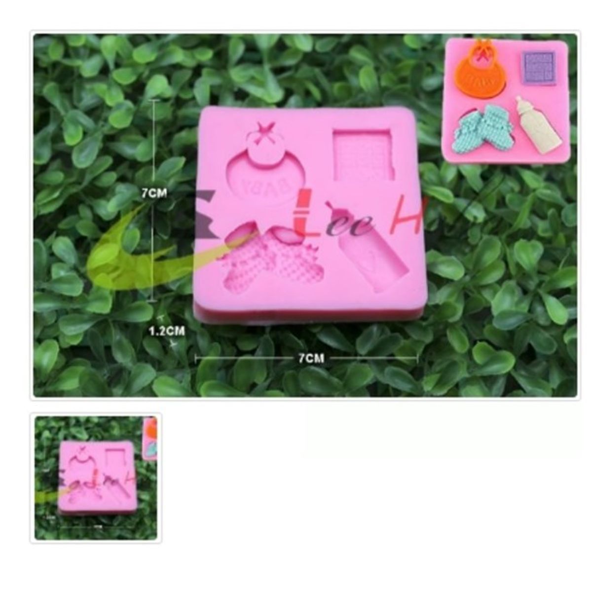 GENERICO - Molde Para Fondant Silicona Forma Baby Showers