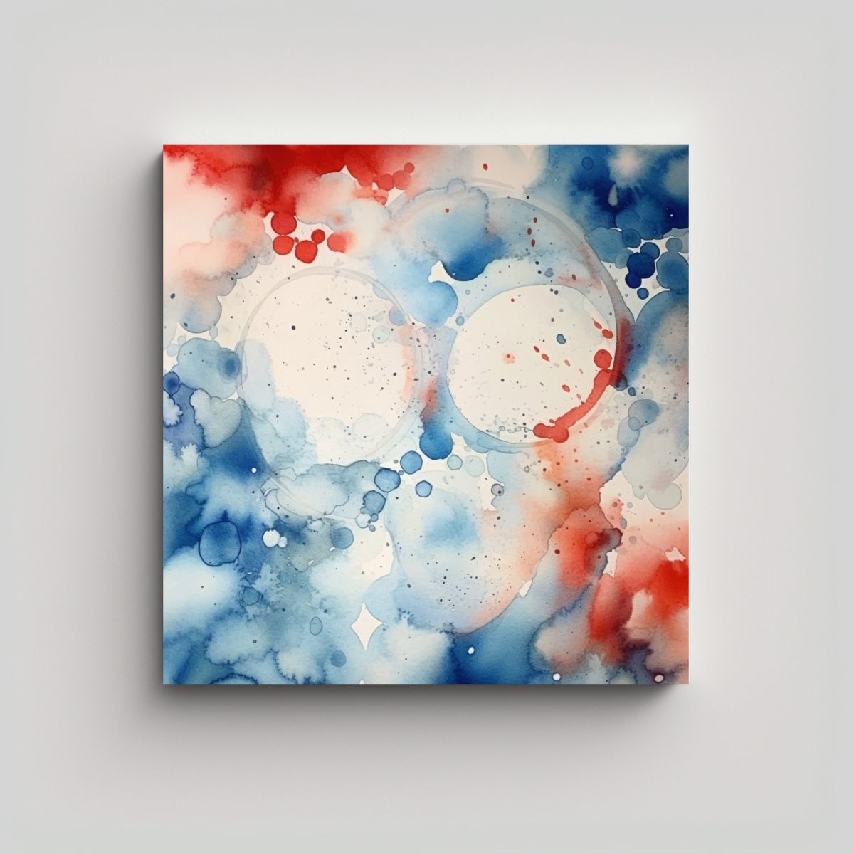 GENERICO - Pinturas De Decoración Dinámica En Acuarela 80x80 Cm