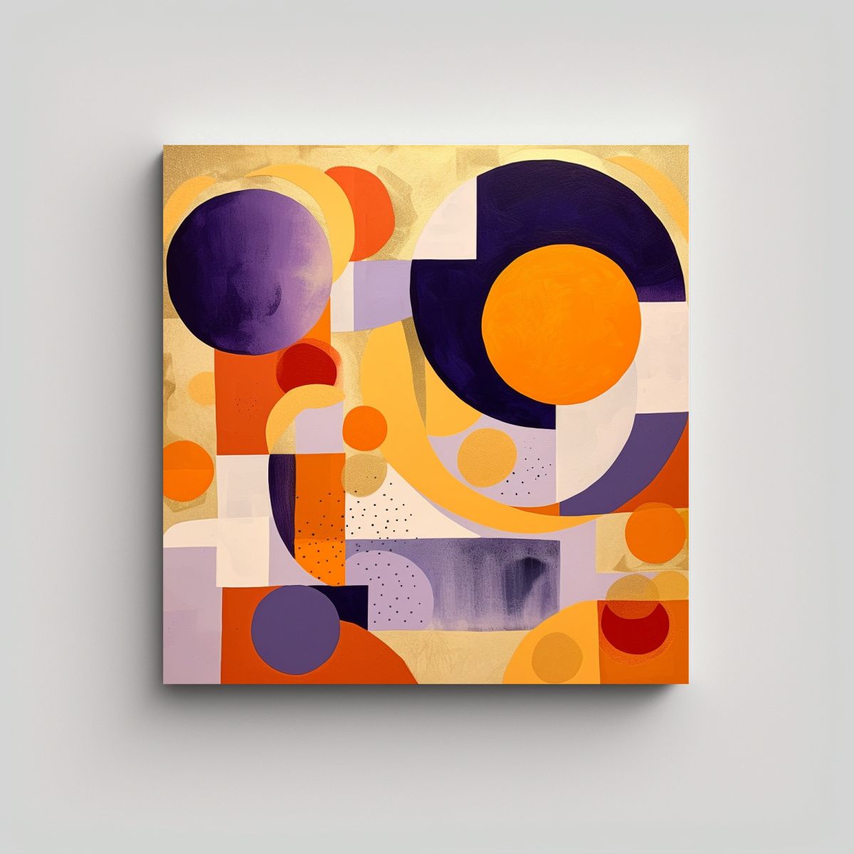 GENERICO - Cuadro De Espacio Boho Moderno Con Formas Simples 50x50 Cm