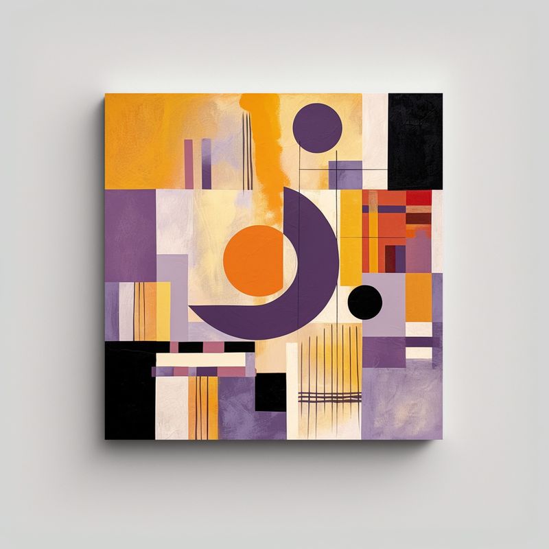 GENERICO - Arte De Pared Fotografía Formas Modernas Boho 90x90 Cm