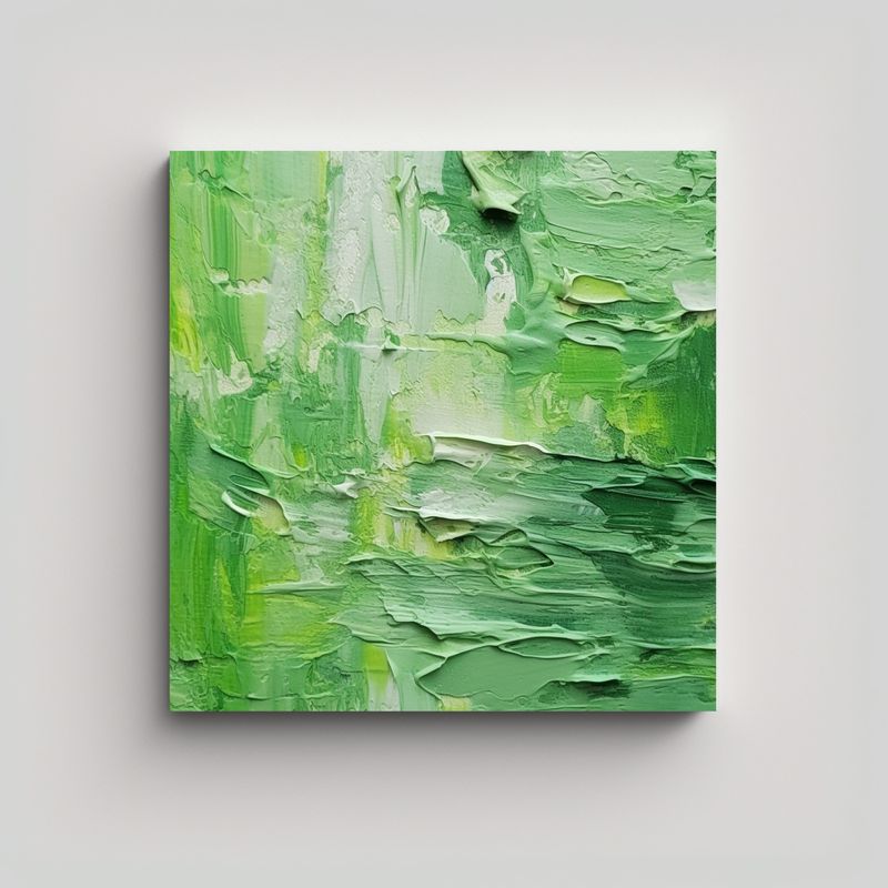 GENERICO - Pinturas Decorativas Acuarela Verde Claro 60x60 Cm