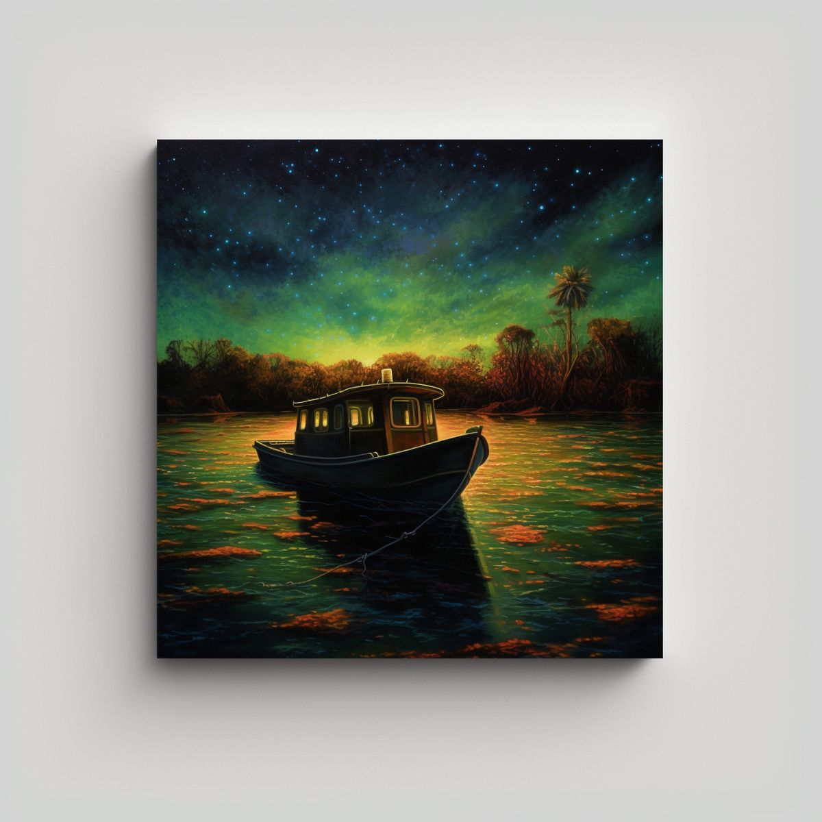 GENERICO - Pintura En Bastidor Creativa Mágica Hora Del 80x80 Cm