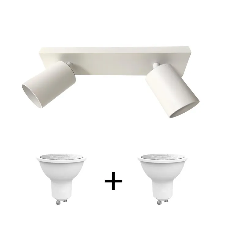 PACK BARRA RUNNER BLANCO 2 LUCES - Blanco