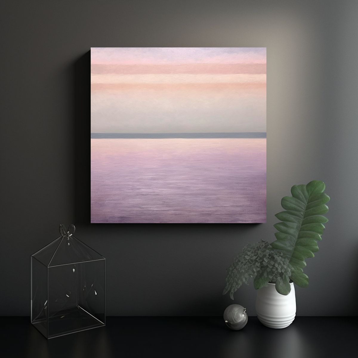 GENERICO - Cuadro Acuarela Luminosidad Arte Moderno 60x60 Cm