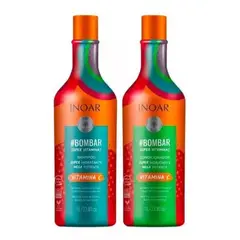 INOAR - Set Bombar Shampoo Y Acondicionador 1LT