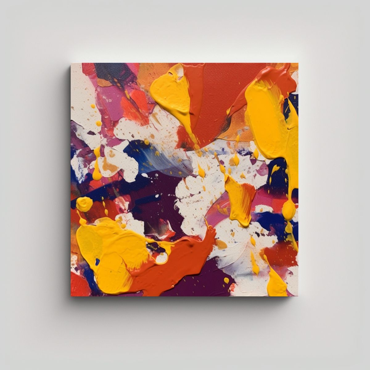 GENERICO - Pintura Al óleo Minimalista Moderna Sobre Papel 50x50 Cm