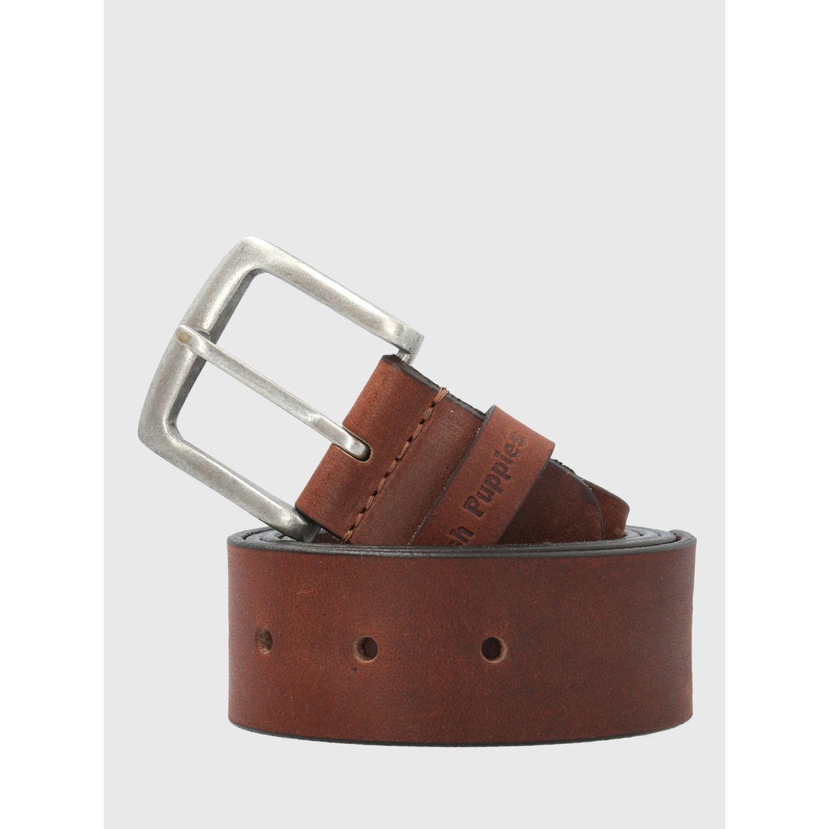 HUSH PUPPIES - Cinturon Cuero Café Samos Hombre HUSH PUPPIES