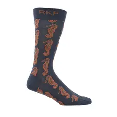 ROCKFORD - Calcetín Bambú Hombre Seahorse Gris