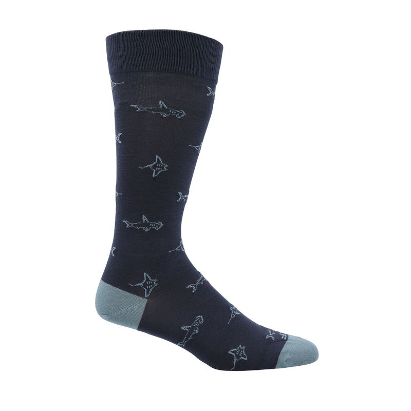 ROCKFORD - Calcetín Bambú Hombre Lg Shark Gris ROCKFORD