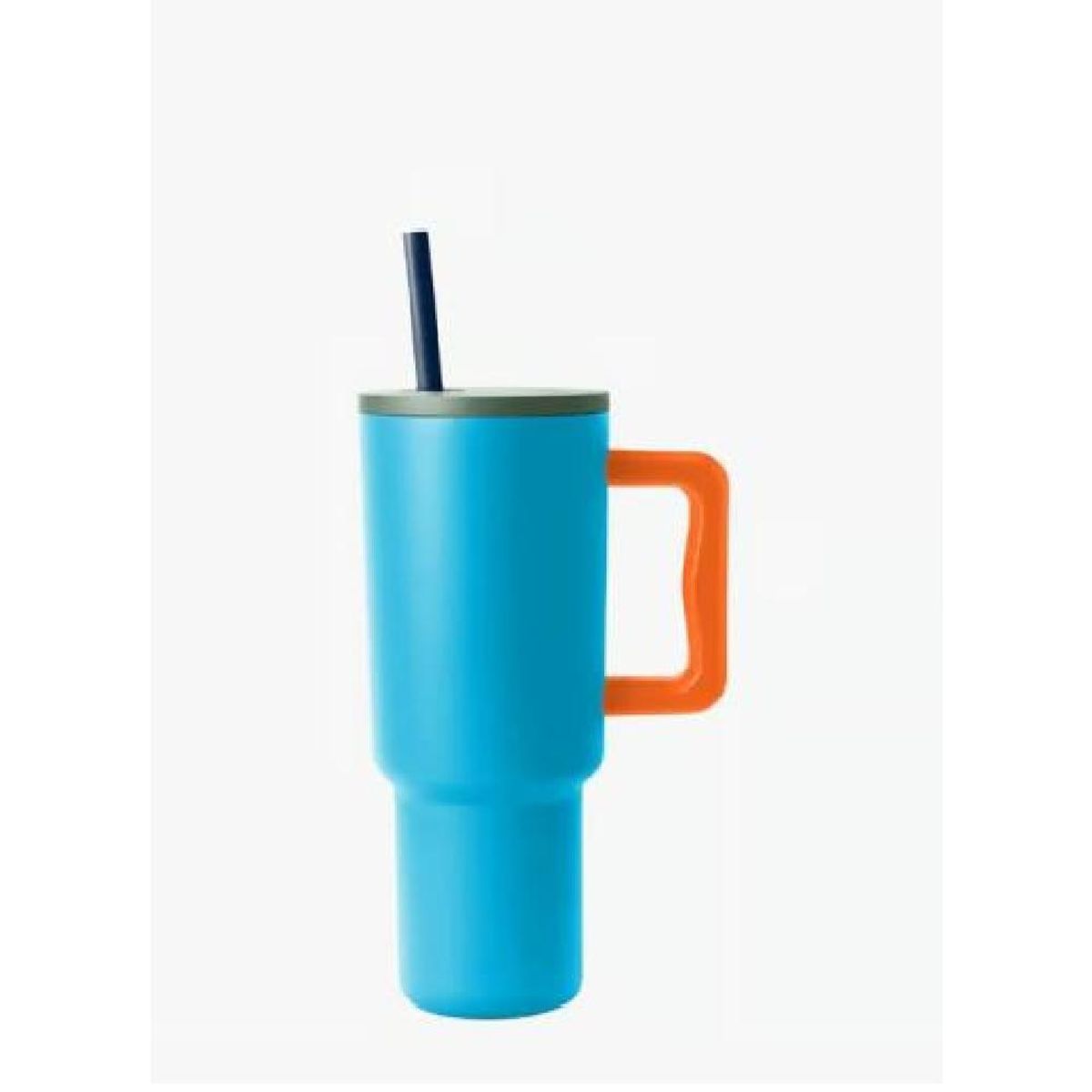 GENERICO - Vaso térmico mug, 900 lt, acero inoxidable, color azul